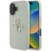 Etui Guess Grained Big 4G Logo Small     Classic Logo do iPhone 16 zielony